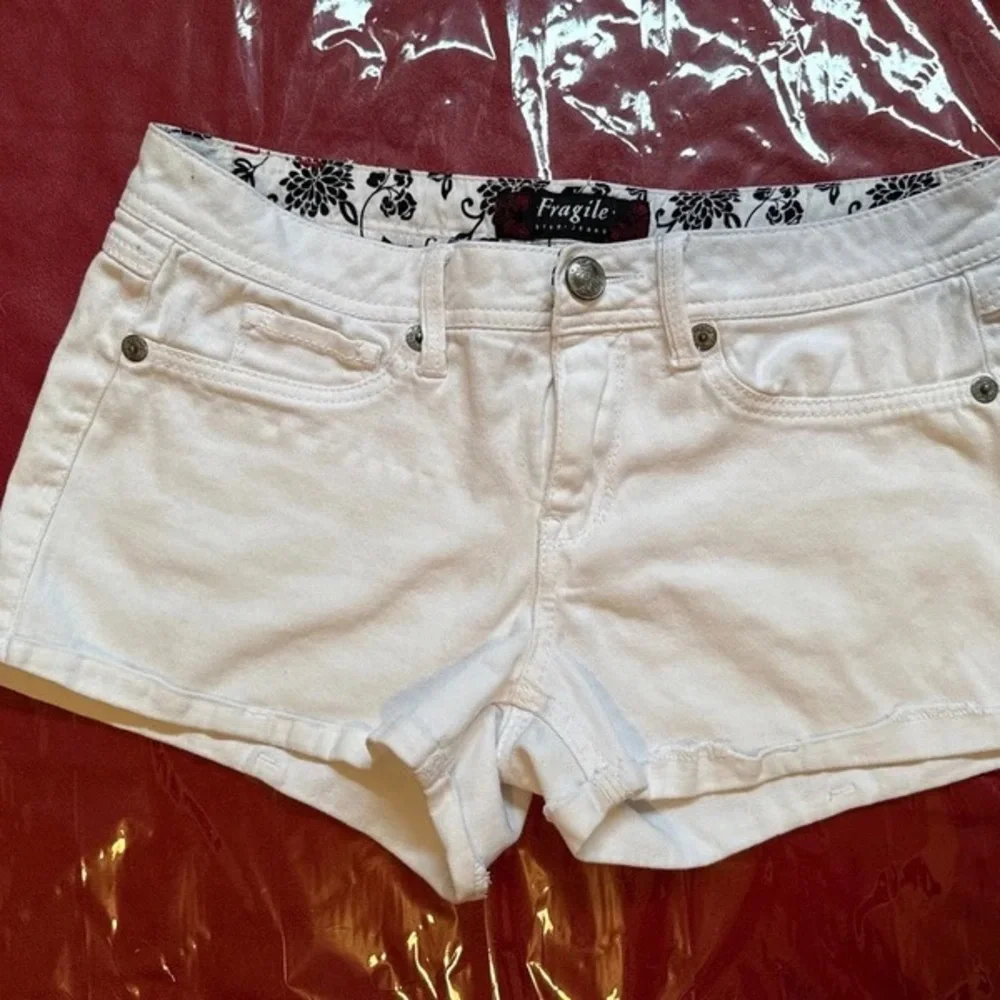 Women's White Denim Shorts